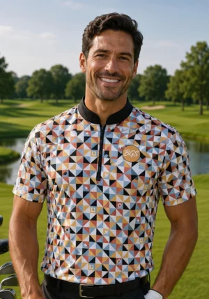 Multi Colour diamond pattern mens shirt