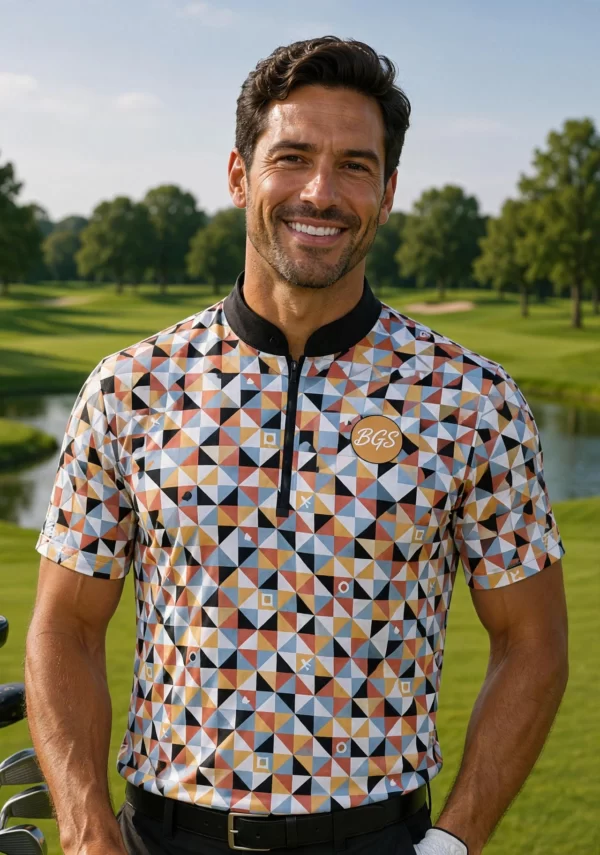 Multi Colour diamond pattern mens shirt