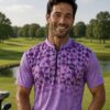 Purple fade mens shirt