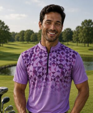 Purple fade mens shirt