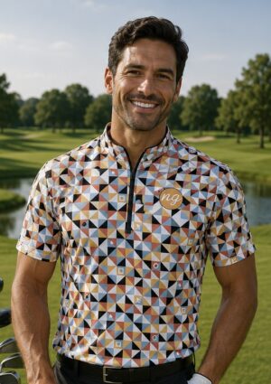 Multi Colour diamond pattern mens shirt