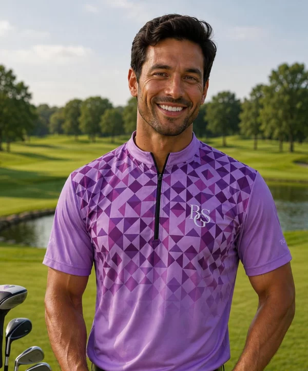 Purple fade mens shirt
